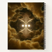 Abstract Golden Energy Spiral Notebook ノートブック (裏面)