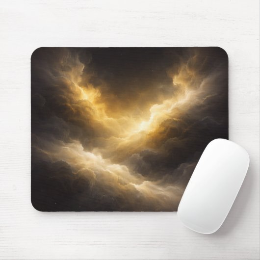 Abstract Golden Nebula Mouse Pad マウスパッド (マウス)