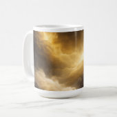 Abstract Golden Nebula Mug コーヒーマグカップ (正面左)