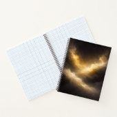 Abstract Golden Nebula Spiral Notebook ノートブック (内部)