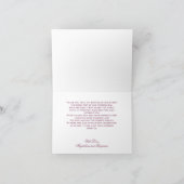 Abstract Golden Purple Sunset Sky Monet Painting サンキューカード (内部)