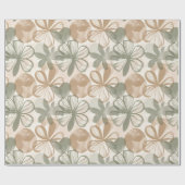 Abstract Gouache Floral Composition ラッピングペーパー (フラット)