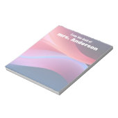 Abstract gradient purple blue  ノートパッド (回転)