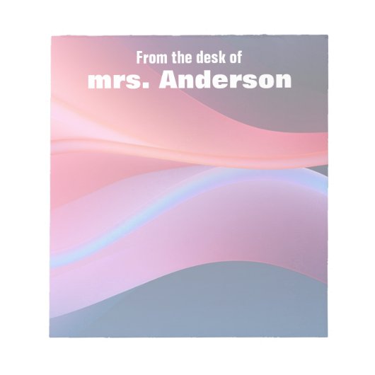 Abstract gradient purple blue  ノートパッド (正面)