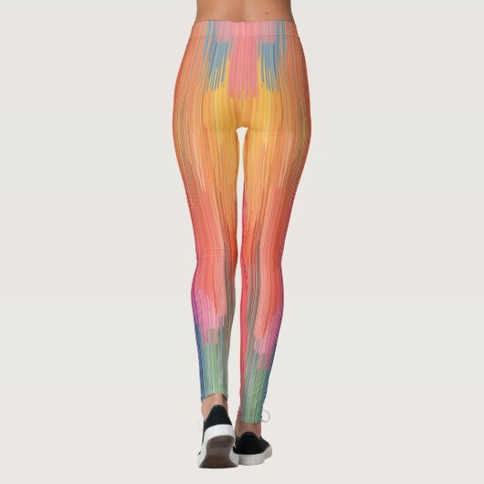 Abstract Gradients | Rainbow Drip レギンス (裏面)