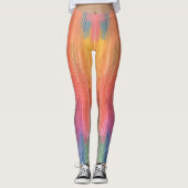 Abstract Gradients | Rainbow Drip レギンス (正面)