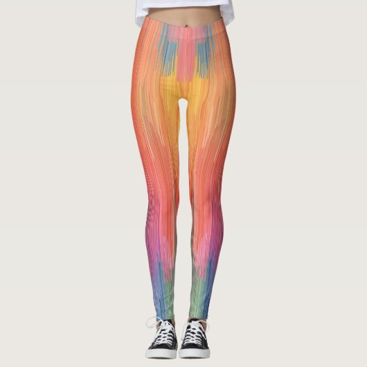 Abstract Gradients | Rainbow Drip レギンス (正面)