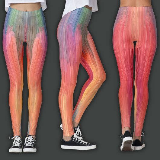 Abstract Gradients | Rainbow Drip レギンス