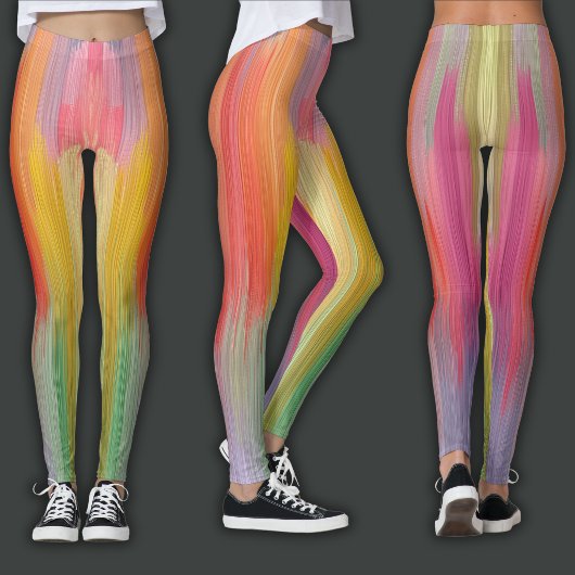 Abstract Gradients | Rainbow Drip レギンス