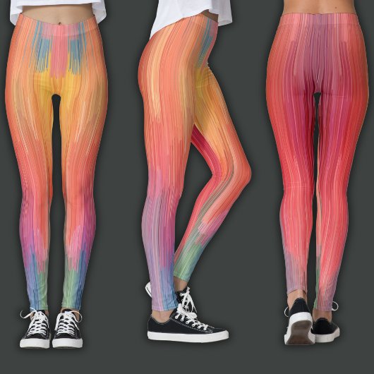 Abstract Gradients | Rainbow Drip レギンス