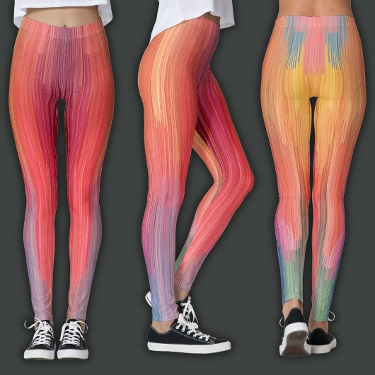 Abstract Gradients | Rainbow Drip レギンス