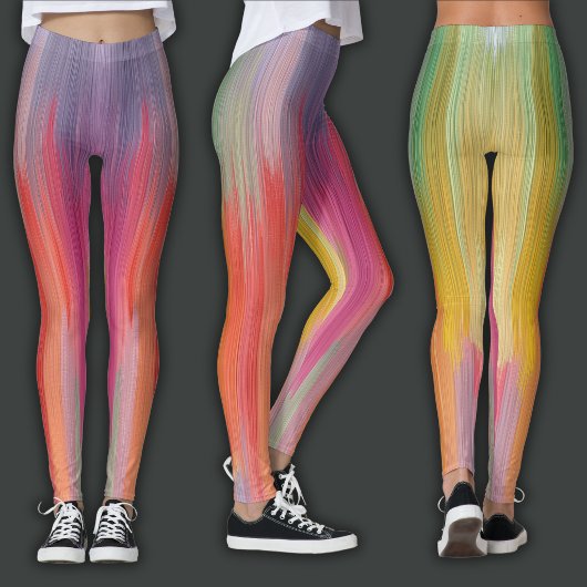 Abstract Gradients | Rainbow Drip レギンス