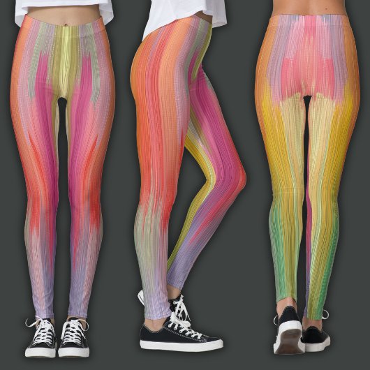 Abstract Gradients | Rainbow Drip レギンス