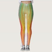 Abstract Gradients | Rainbow Drip レギンス (正面)