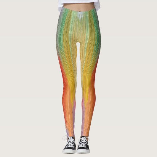Abstract Gradients | Rainbow Drip レギンス (正面)