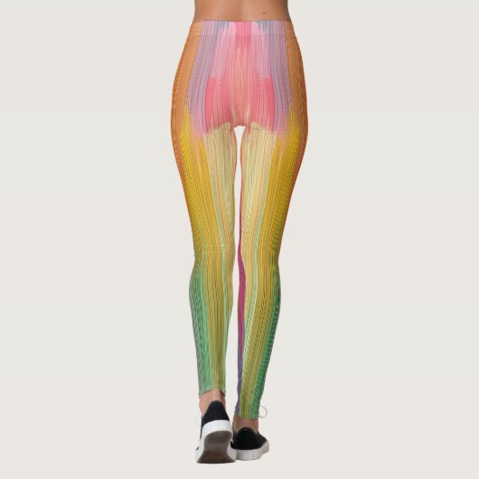 Abstract Gradients | Rainbow Drip レギンス (裏面)