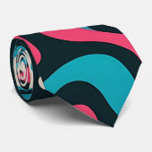 Abstract Graffiti - Bold Vibrant Line Art Style ネクタイ (ロール)