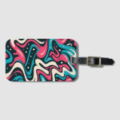 Abstract Graffiti - Bold Vibrant Line Art Style ラゲッジタグ (正面横)