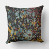 Abstract Graffiti Splatter Painting Art On Black アウトドアクッション (裏面)