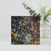 Abstract Graffiti Splatter Painting Art On Black カード (スタンド正面)