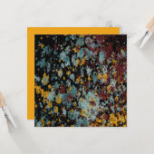 Abstract Graffiti Splatter Painting Art On Black カード (正面/裏面インサイチュ)