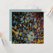 Abstract Graffiti Splatter Painting Art On Black カード (正面/裏面インサイチュ)