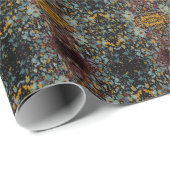 Abstract Graffiti Splatter Painting Art On Black ラッピングペーパー (ロールコーナー)