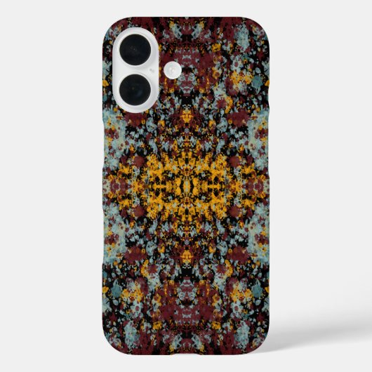 Abstract Graffiti Splatter Painting Art On Black Case-Mate iPhoneケース (裏面)