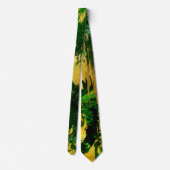 Abstract Green and Gold Metal Textures ネクタイ (裏面)