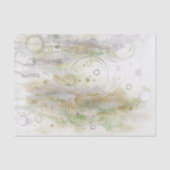 Abstract Green Beige Gray Decoupage Tissue Paper 薄葉紙 (正面)