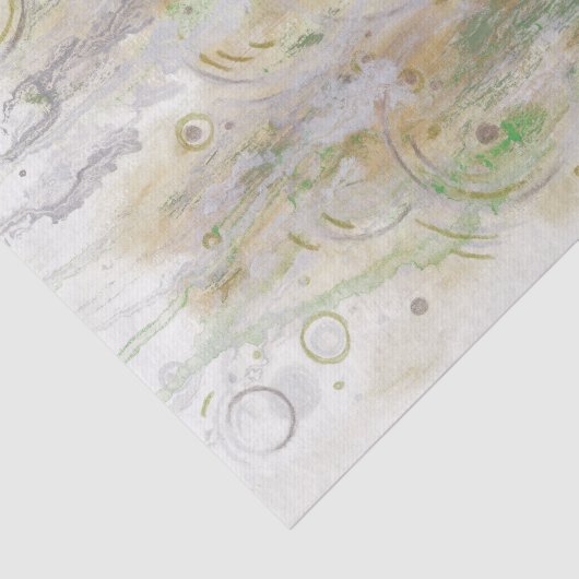 Abstract Green Beige Gray Decoupage Tissue Paper 薄葉紙 (詳細)