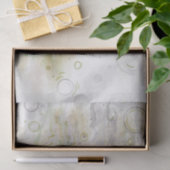 Abstract Green Beige Gray Decoupage Tissue Paper 薄葉紙 (ギフト)