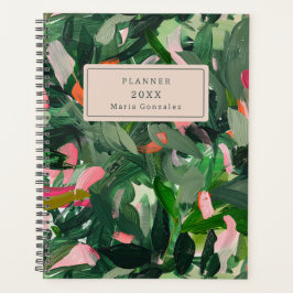 Abstract Greenery Custom 2026 Weekly Planner プランナー手帳