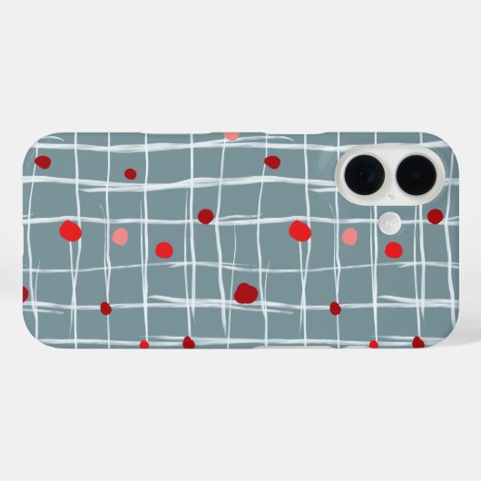 Abstract Grid Pattern Phone Case Case-Mate iPhoneケース (裏面 (横))