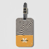 Abstract grunge aesthetic  minimal Monogram ラゲッジタグ (正面縦)