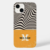 Abstract grunge aesthetic  minimal Monogram Case-Mate iPhoneケース (裏面)
