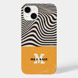 Abstract grunge aesthetic  minimal Monogram Case-Mate iPhone 14ケース