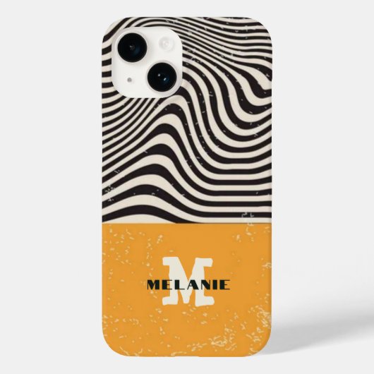 Abstract grunge aesthetic  minimal Monogram Case-Mate iPhoneケース (裏面)