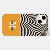 Abstract grunge aesthetic  minimal Monogram Case-Mate iPhoneケース (裏面 (横))
