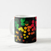 Abstract halftone background pattern. Geometric co コーヒーマグカップ (正面左)