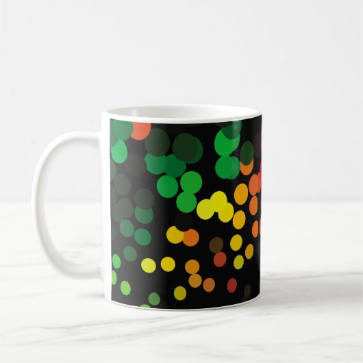Abstract halftone background pattern. Geometric co コーヒーマグカップ (左)