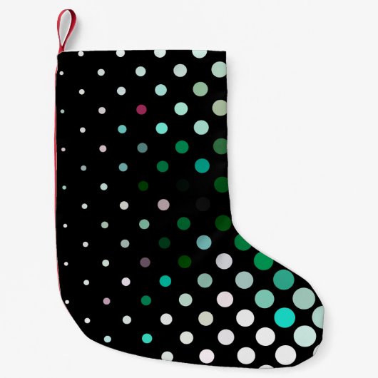 Abstract halftone background pattern. Geometric co スモールクリスマスストッキング (正面)