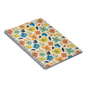 Abstract Hand-Drawn Boho Floral Pattern ノートブック (右側)