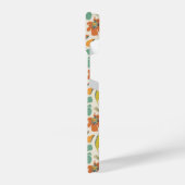 Abstract Hand-Drawn Boho Floral Pattern iPhoneケース (左側面)