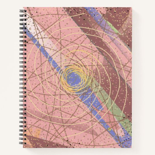 Abstract hand drawn illustration geometrical  ノートブック (正面)