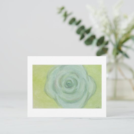 Abstract hand-drawn White Rose Flat Card シーズンカード (スタンド正面)