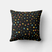 Abstract handmade round seamless pattern クッション (裏面)