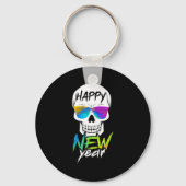 Abstract Happy New Skull Year  キーホルダー (正面)