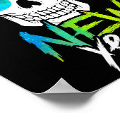 Abstract Happy New Skull Year  ポスター (角)