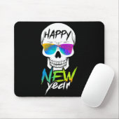 Abstract Happy New Skull Year マウスパッド (マウス)